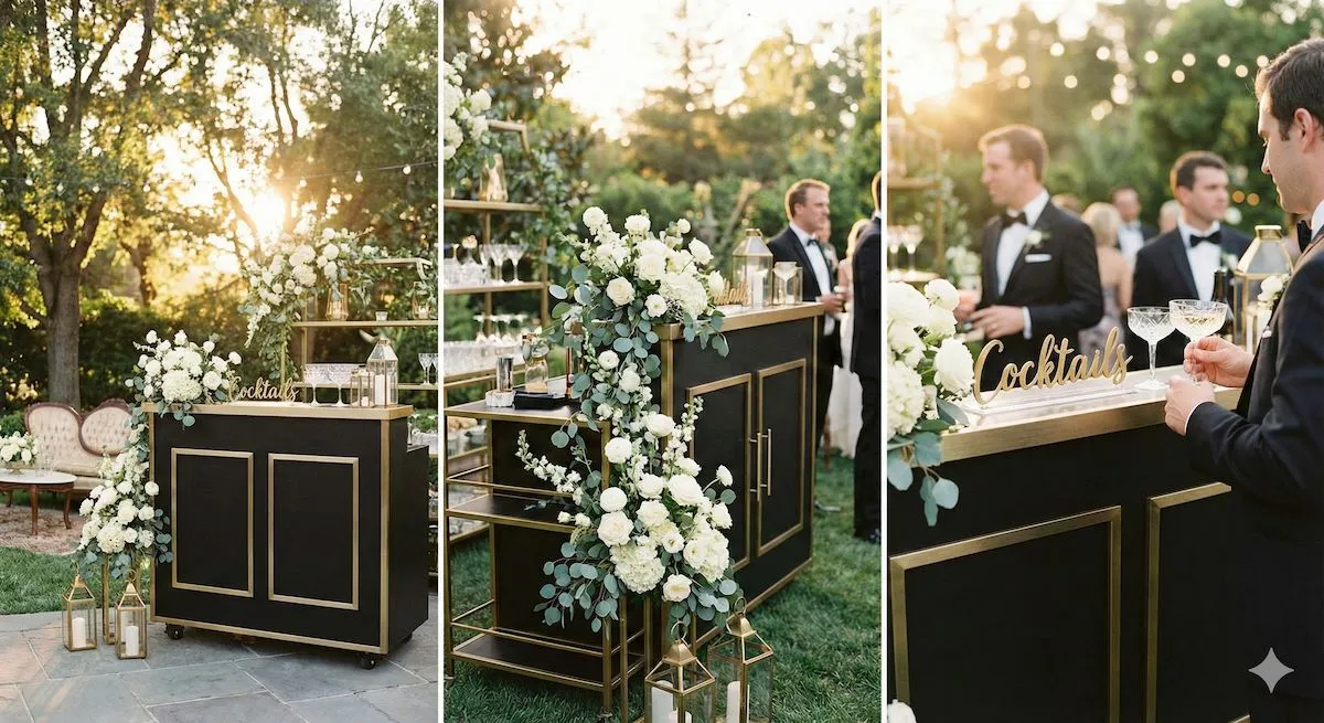 Wedding bar setup